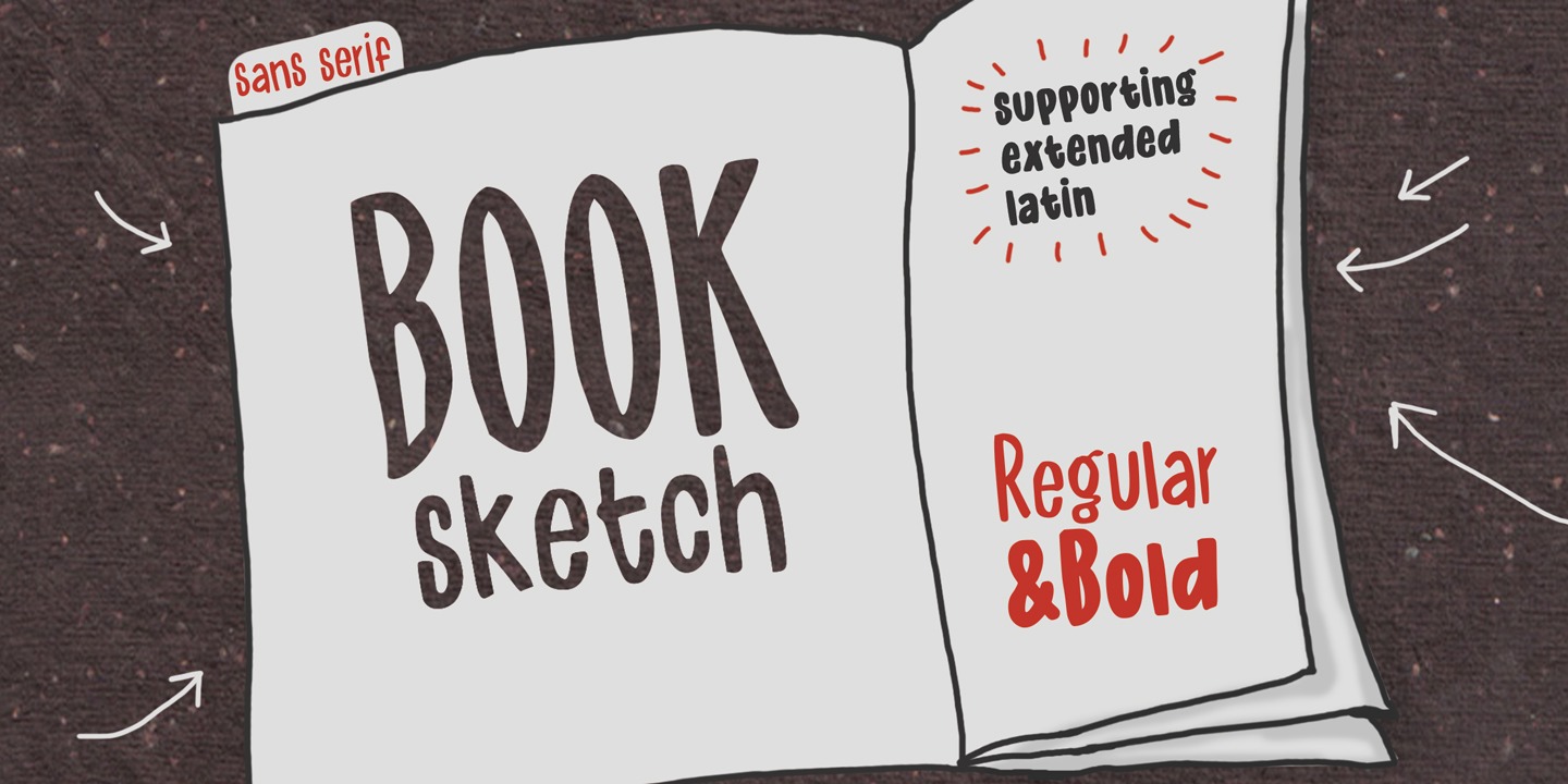Шрифт Book Sketch
